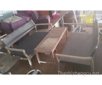 Thanh lý bàn ghế gỗ cafe 054