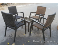 Thanh lý bàn ghế gỗ cafe 051