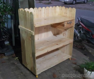 Xe trà sữa bằng gỗ thanh lý